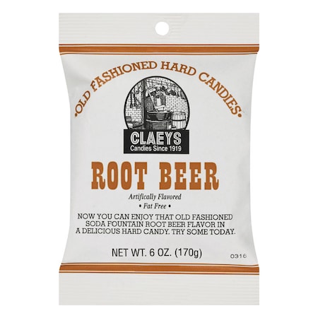 Claeys Candy Claeys Old Fashioned Root Beer Hard Candy 6 oz 686